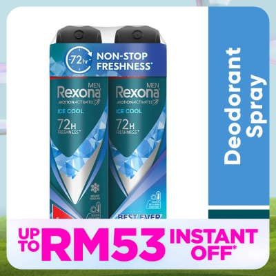 REXONA Men Ice Cool Spray  2x135ml