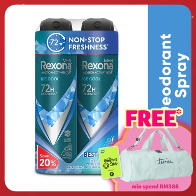 REXONA Men Ice Cool Spray  2x135ml