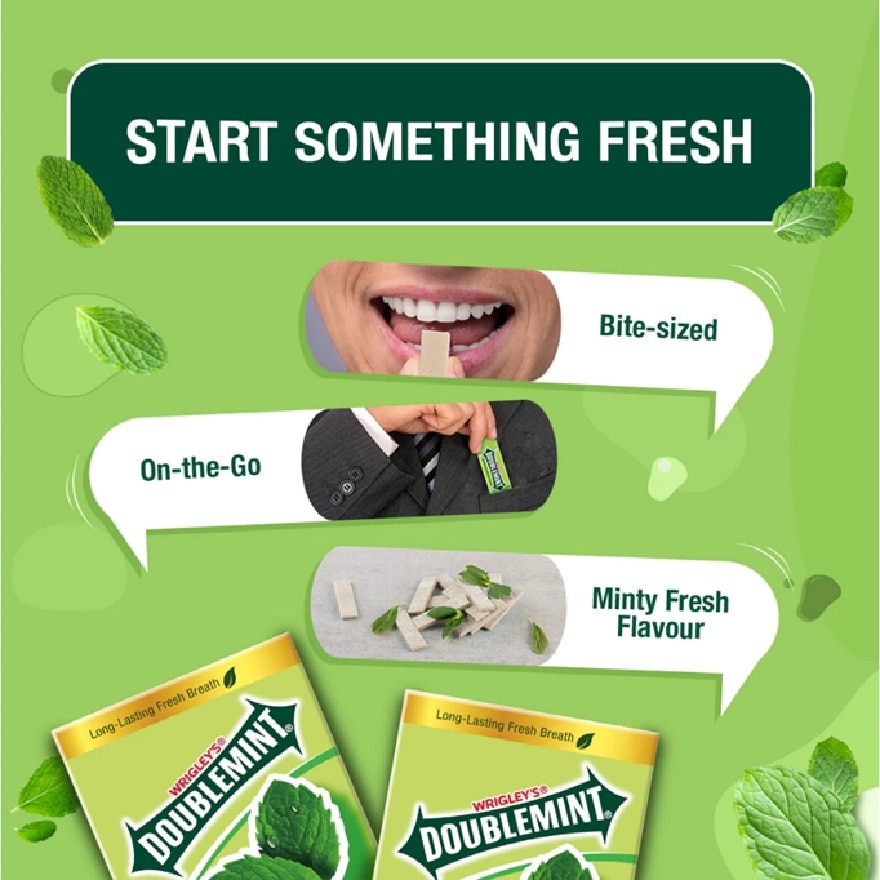 Doublemint Gold Peppermint Flavour Chewing Gum 12's