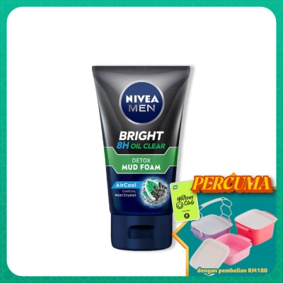 NIVEA FOR MEN - White Oil Clear Mud Foam 100g