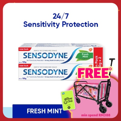 SENSODYNE Fresh Mint Sensitive Teeth Toothpaste 100g x 2