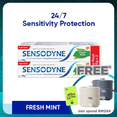 SENSODYNE Fresh Mint Sensitive Teeth Toothpaste 100g x 2