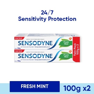 SENSODYNE Fresh Mint Sensitive Teeth Toothpaste 100g x 2