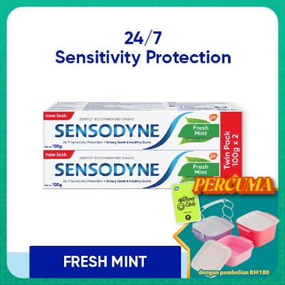 SENSODYNE - Fresh Mint Sensitive Teeth Toothpaste 100g x 2