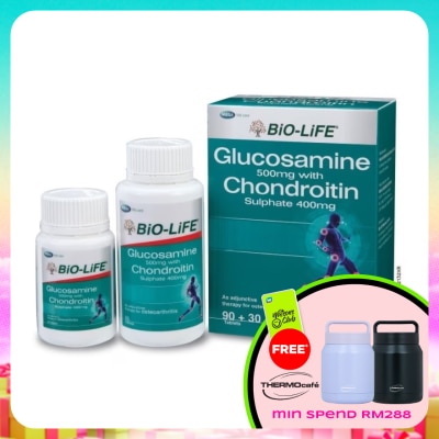 BIO-LIFE - Glucosamine With Chondroitin Sulphate 90's + 30's