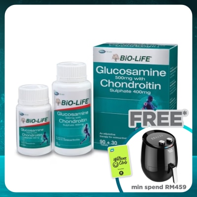 BIO-LIFE Glucosamine With Chondroitin Sulphate 90's + 30's