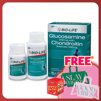 BIO-LIFE Glucosamine With Chondroitin Sulphate 90's + 30's