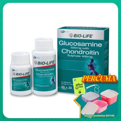 BIO-LIFE - Glucosamine With Chondroitin Sulphate 90's + 30's