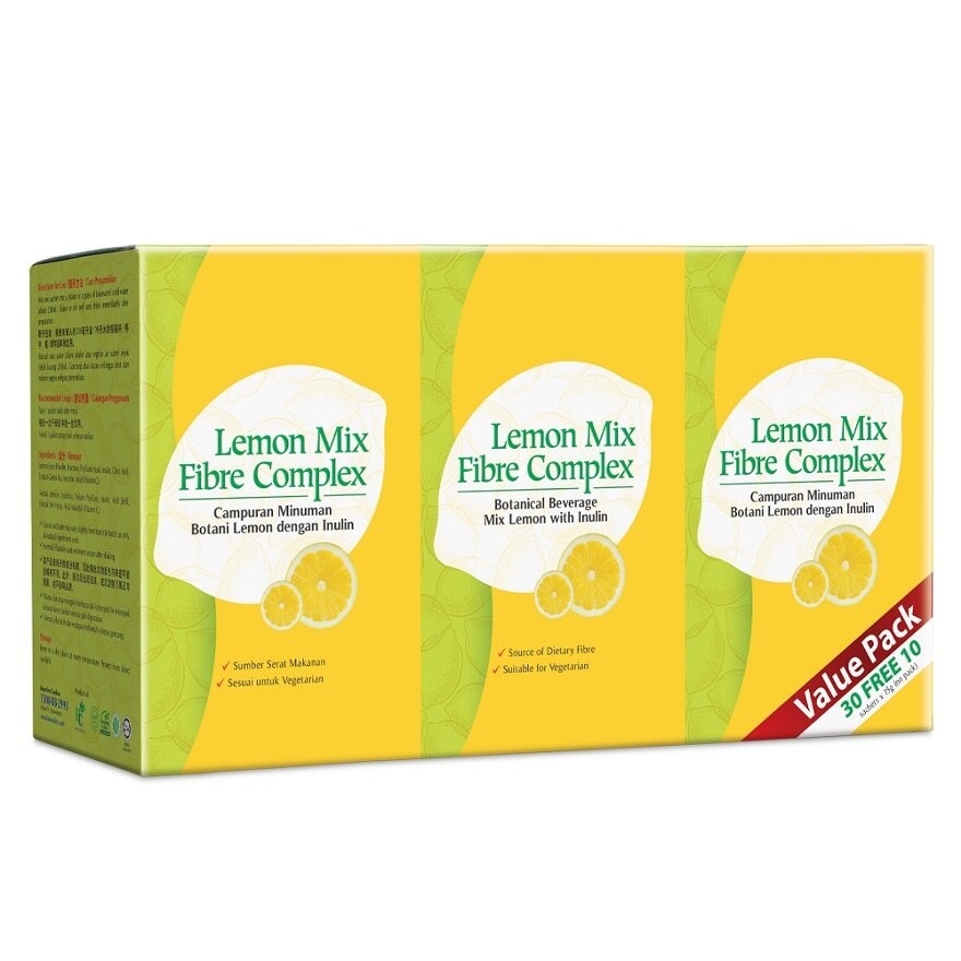 Lemon Mix Fibre Complex (15g x 30's +12's) Exclusive Pack