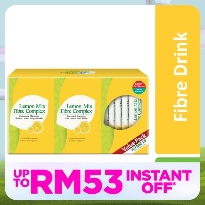 BEAUXLIM Lemon Mix Fibre Complex (15g x 30's +12's) Exclusive Pack