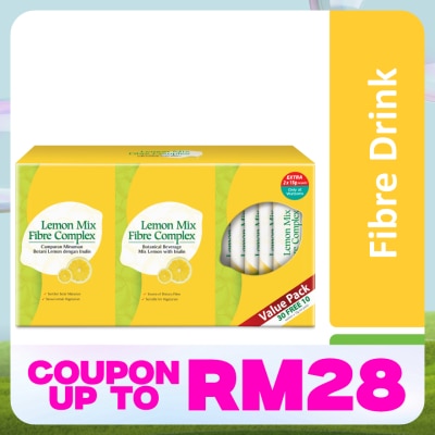 BEAUXLIM Lemon Mix Fibre Complex (15g x 30's +12's) Exclusive Pack