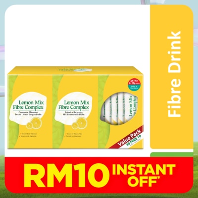 BEAUXLIM Lemon Mix Fibre Complex (15g x 30's +12's) Exclusive Pack