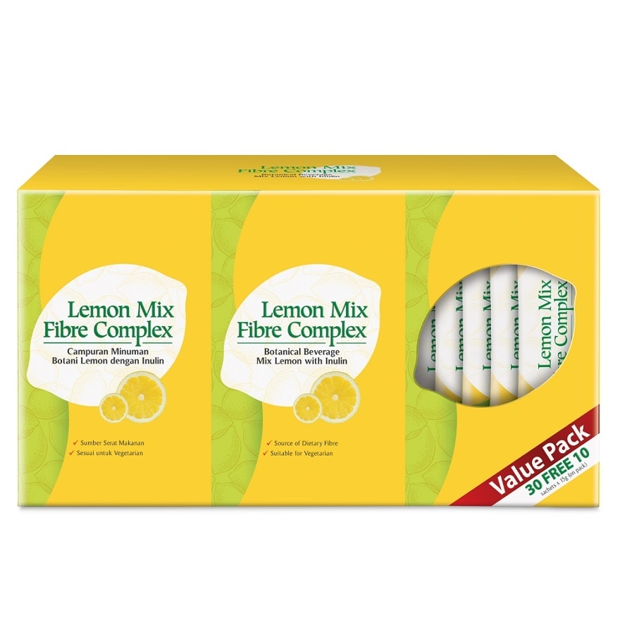 Lemon Mix Fibre Complex (15g x 30's +12's) Exclusive Pack