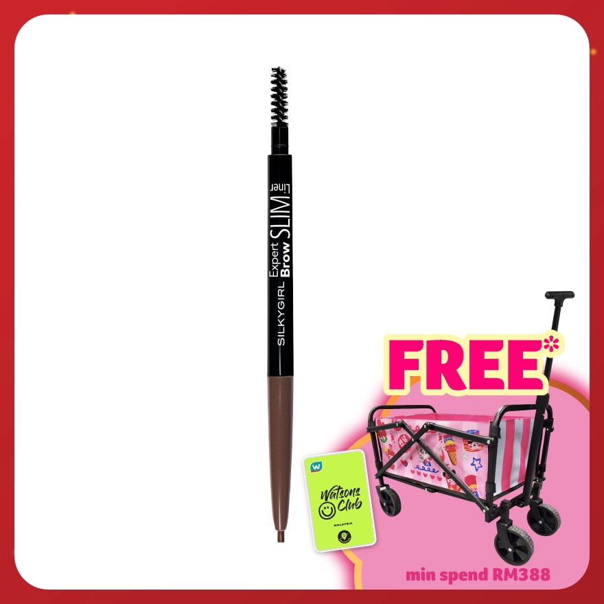 SILKYGIRL Expert Brow Slim Liner 02 Dark Brown 1's