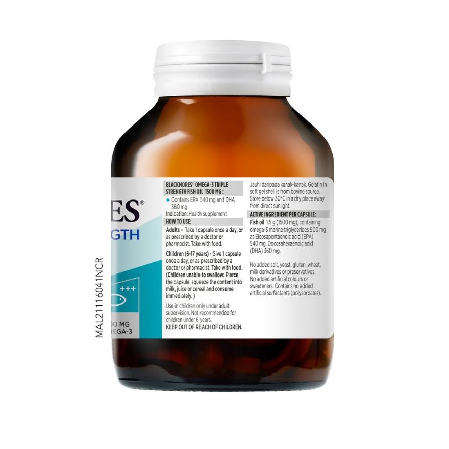 Omega 3 Triple Strength Fish Oil 60s image