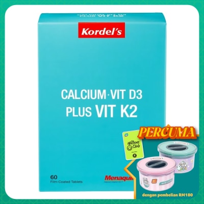 KORDEL'S Calcium+Vit D3 Plus Vit K2 60's