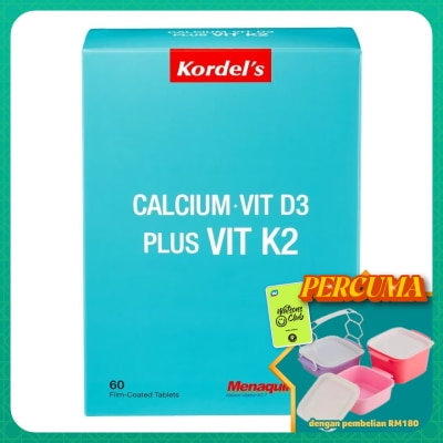 KORDEL'S - Calcium+Vit D3 Plus Vit K2 60's