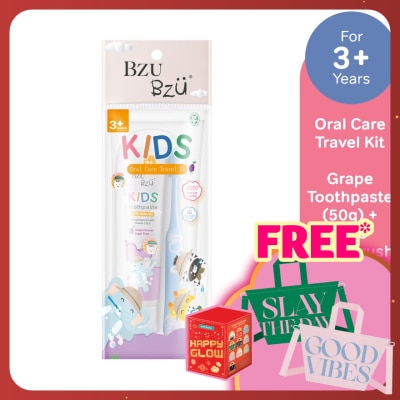 BZU BZU Kids Oral Care Travel Kit Grape 1s