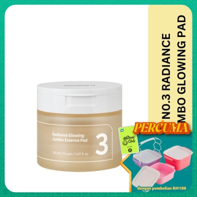 NUMBUZIN - No.3 Radiance Glowing Jumbo Essence Pad 70S