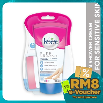 VEET Hair Removal Cream In Shower Sensitive Skin 150ml