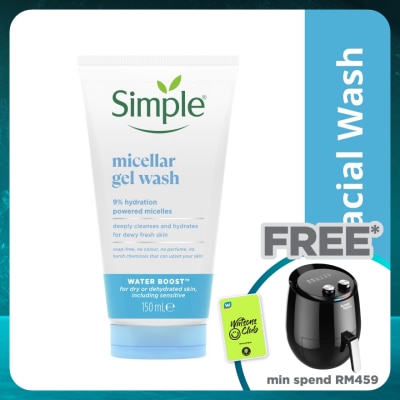 SIMPLE Water Boost Micellar Facial Wash Gel Wash 150ml