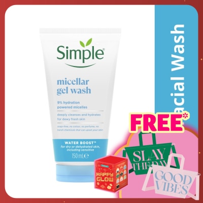 SIMPLE Water Boost Micellar Facial Wash Gel Wash 150ml