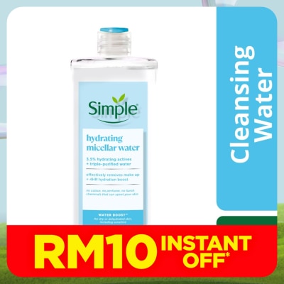 SIMPLE Water Boost Micellar Cleansing Water 400ml