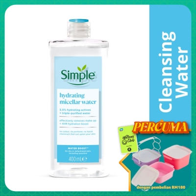 SIMPLE - Water Boost Micellar Cleansing Water 400ml