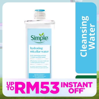 SIMPLE Water Boost Micellar Cleansing Water 400ml