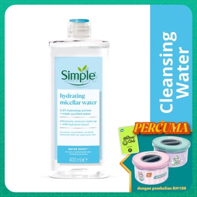 SIMPLE Water Boost Micellar Cleansing Water 400ml