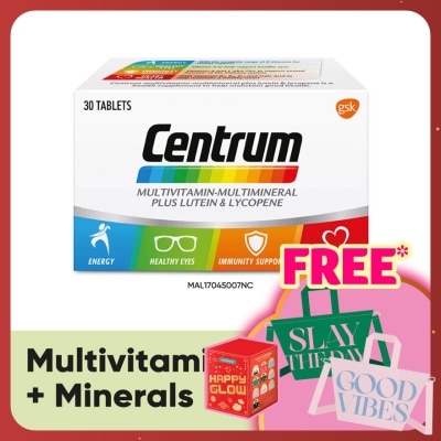 CENTRUM Multivitamin-Multimineral Plus Lutein & Lycopene 30s