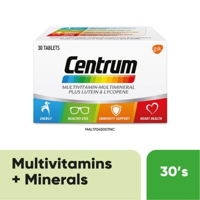 CENTRUM Multivitamin-Multimineral Plus Lutein & Lycopene 30s