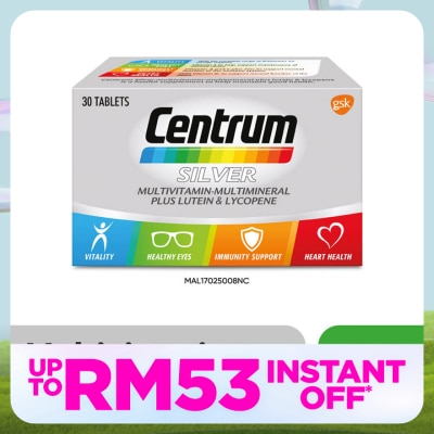 CENTRUM Silver Multivit-Multimin + Lutein & Lycopene 30s