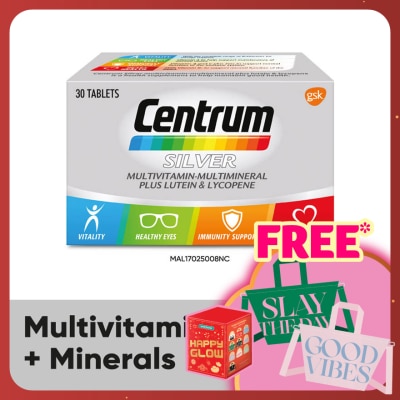 CENTRUM Silver Multivit-Multimin + Lutein & Lycopene 30s