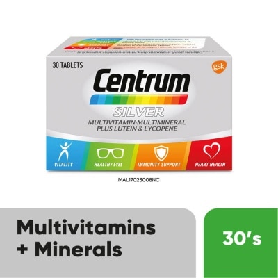 CENTRUM - Silver Multivit-Multimin + Lutein & Lycopene 30s