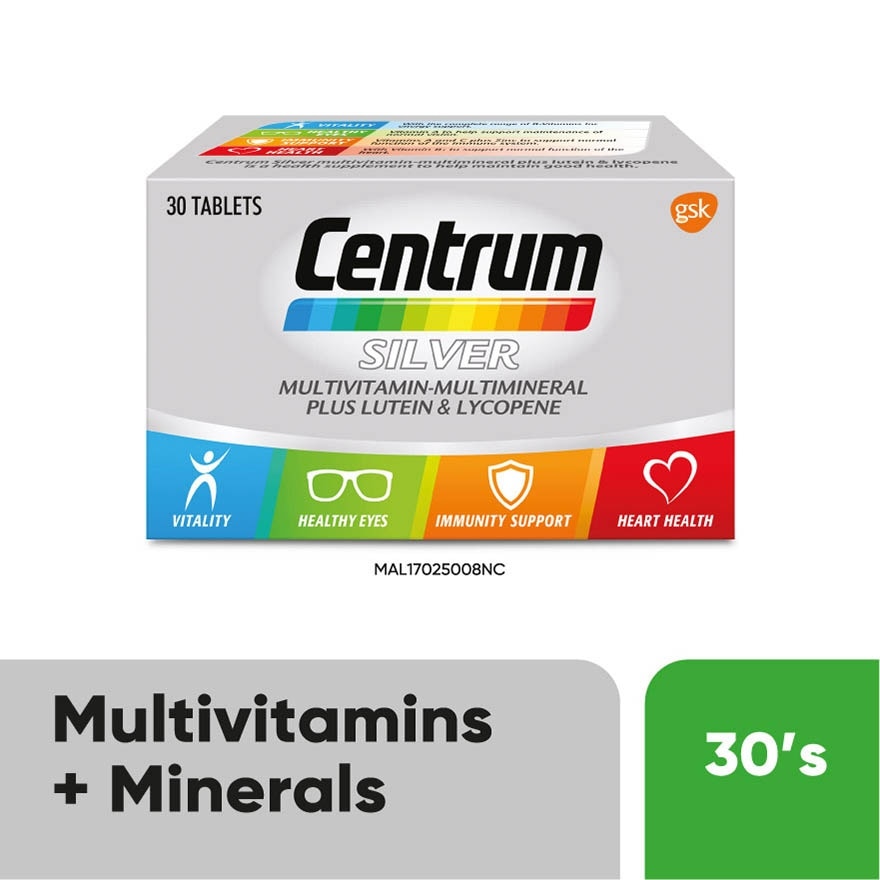 Silver Multivit-Multimin + Lutein & Lycopene 30s