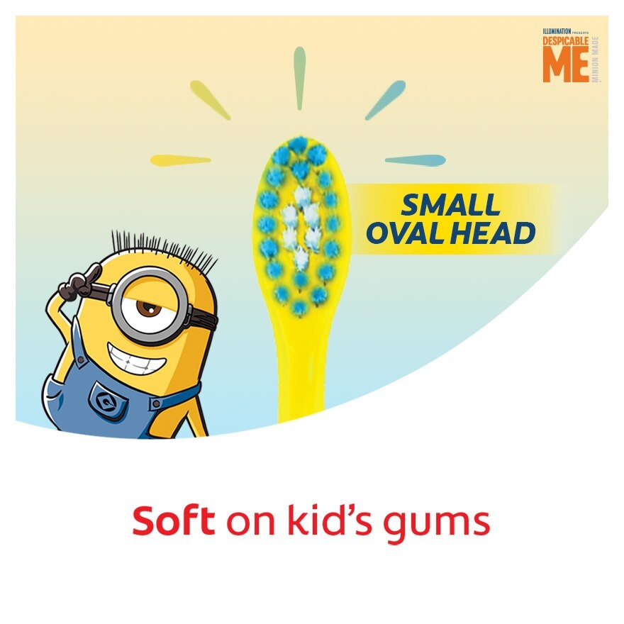 Colgate Kids Minion Toothbrush 2 to 5 Years (Ultra Soft) image