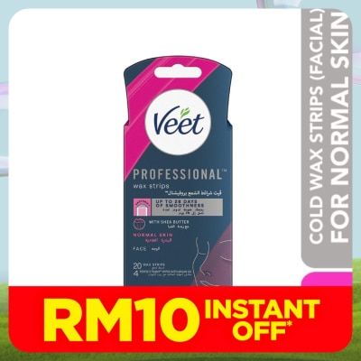VEET Wax Strip Face Normal Skin 20s