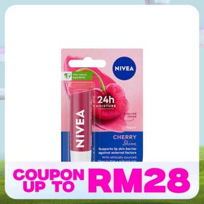 NIVEA Lip Cherry Shine Caring Lip Balm 4.8g
