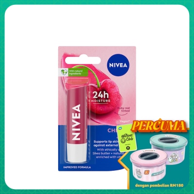 NIVEA Lip Cherry Shine Caring Lip Balm 4.8g