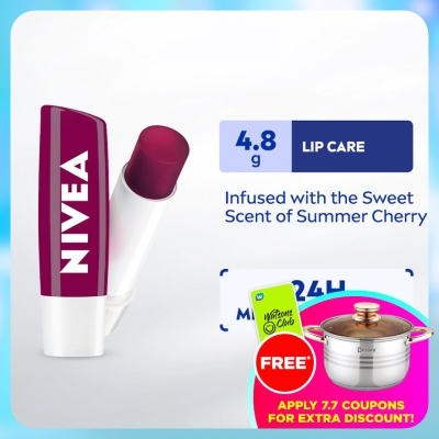 NIVEA - Lip Cherry Shine Caring Lip Balm 4.8g