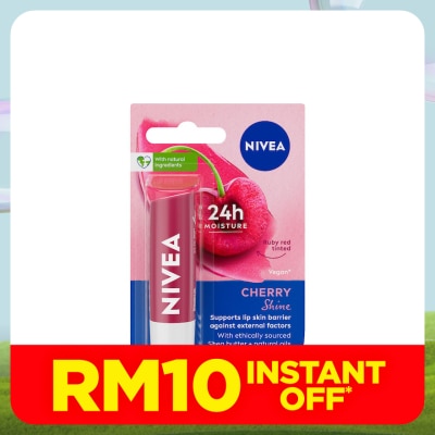 NIVEA Lip Cherry Shine Caring Lip Balm 4.8g
