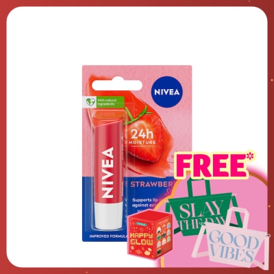 NIVEA Lip Strawberry Shine Caring Lip Balm 4.8g