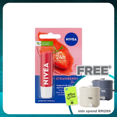 NIVEA Lip Strawberry Shine Caring Lip Balm 4.8g