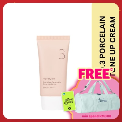 NUMBUZIN No.3 Porcelain Base-skip Tone Up Beige 50ml