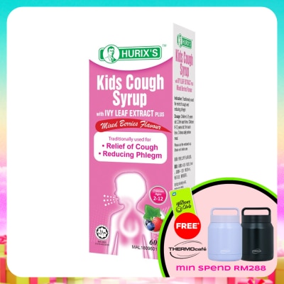 HURIX'S - Kids Cough Syrup with Ivy Leaf Extract Plus 60ml