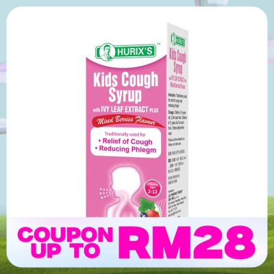 HURIX'S Kids Cough Syrup with Ivy Leaf Extract Plus 60ml