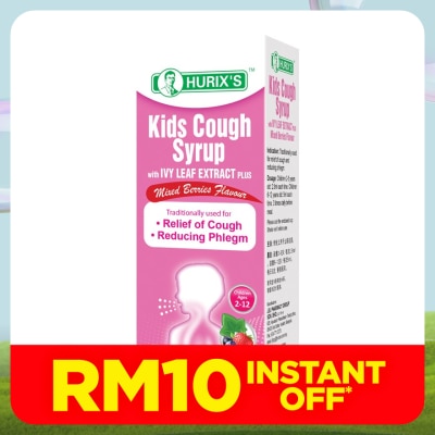 HURIX'S Kids Cough Syrup with Ivy Leaf Extract Plus 60ml
