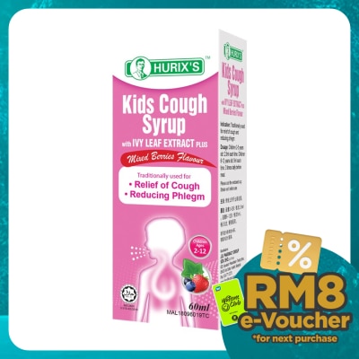 HURIX'S Kids Cough Syrup with Ivy Leaf Extract Plus 60ml