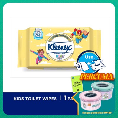 KLEENEX Superior Clean Kids Wipes 20s